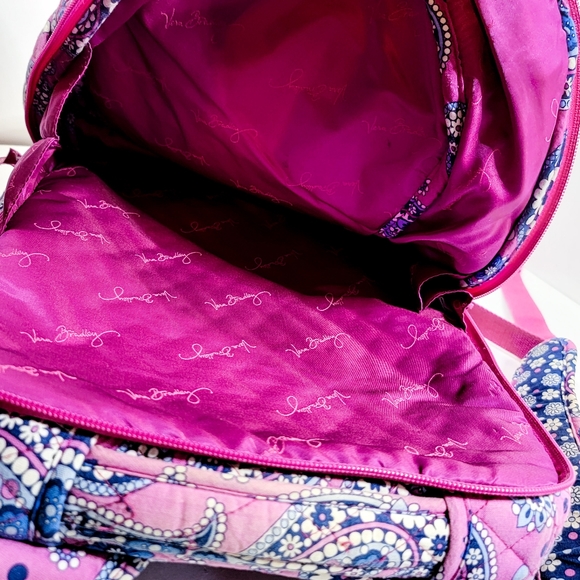 Vera Bradley Quilted Backpack Laptop Bag in Boysenberry - Picture 8 of 12